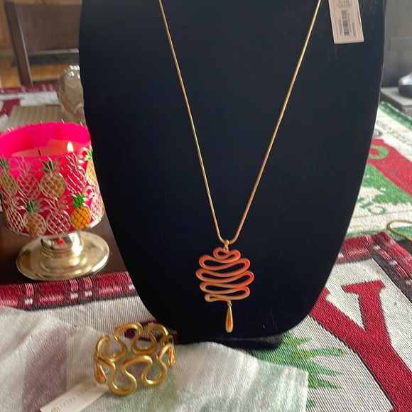 NWT Trina Turk necklace and bracket set - Picture 1 of 9
